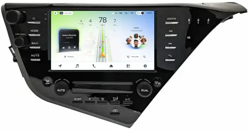 Магнитола для Toyota Camry 70 2017-2020 (c JBL и климатом на ШГУ) - Teyes CC4L-DTS монитор 9" IPS, Android 14, Быстрая, Snapdragon 662, CarPlay, 4G SIM-слот