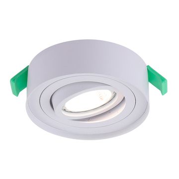 Встраиваемый точечный светильник GU10 CLT 059C1 WH белый Crystal Lux