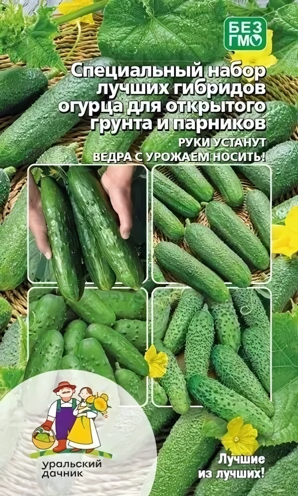 Семена Огурец Набор гибридов для Открытого грунта 12 шт (УД) Е/П