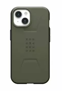 Чехол с поддержкой MAGSAFE Uag Civilian для iPhone 15 Plus 6.7", цвет оливковый (Olive Drab)