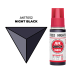 AK Interactive Night Black Quick Gen - контрастная акриловая краска, 18 мл