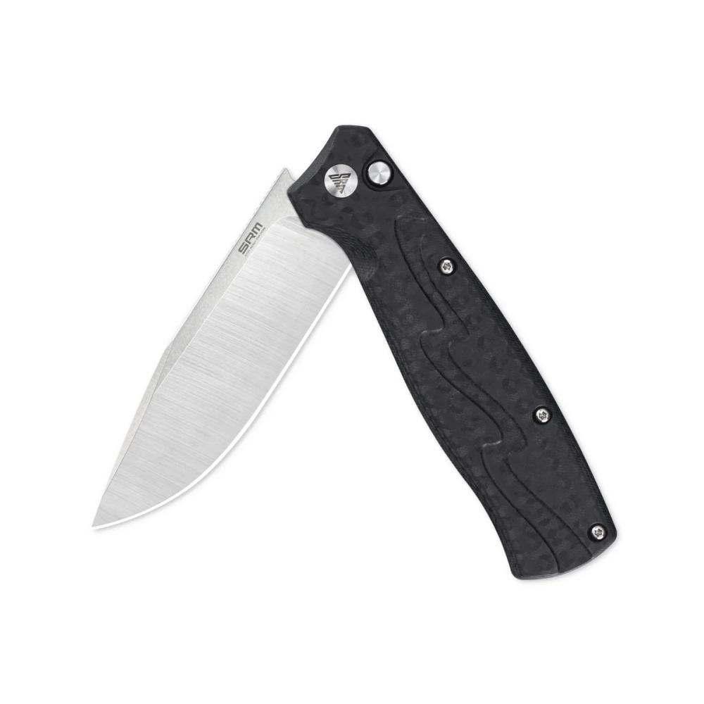 Нож складной SRM 221X-GB Satin (14C28N, Black G10/CF)