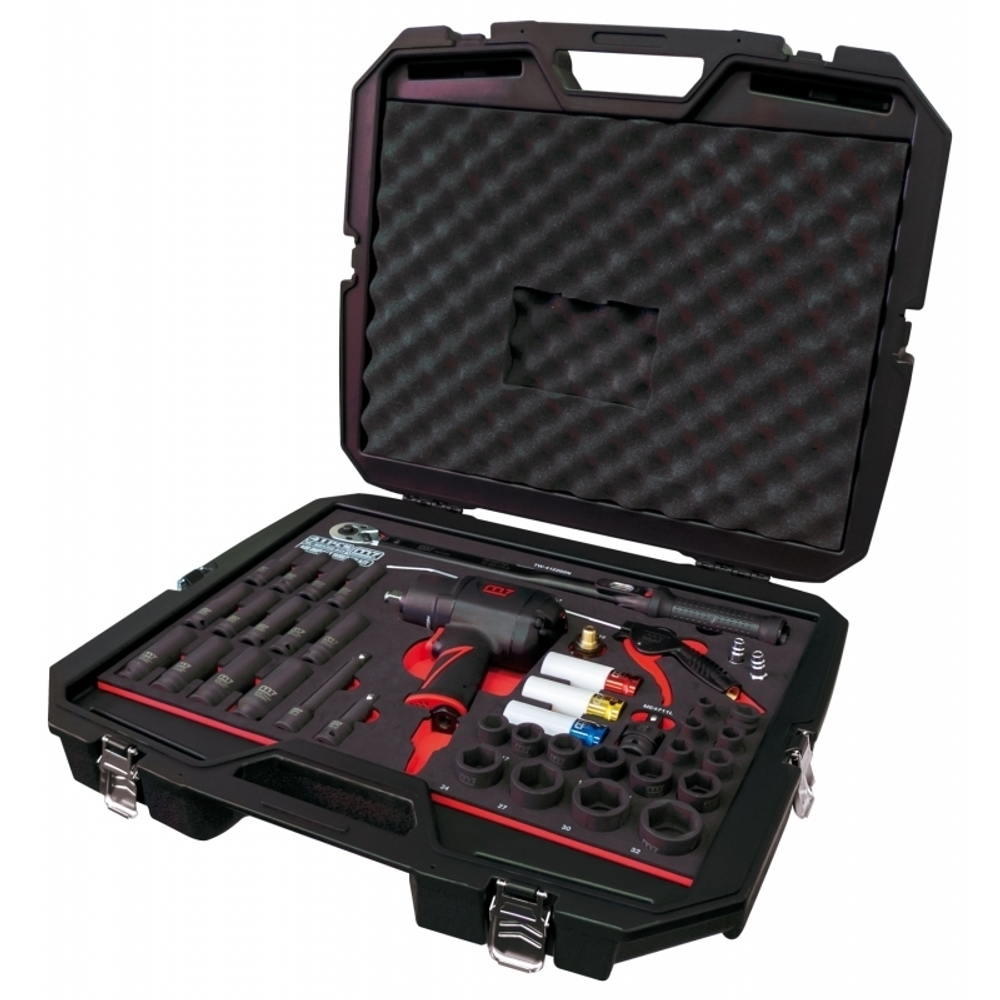 MIGHTY SEVEN (NC-4255QC) Набор пневмоинструмента 1/2" с принадлежностями, кейс, 41 предмет