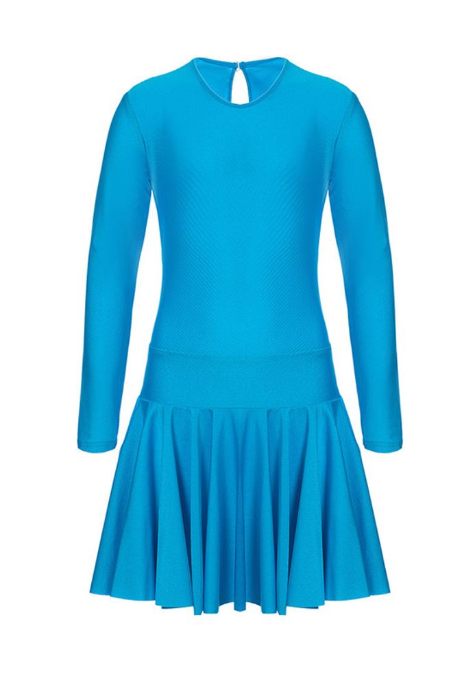 Голубое спортивное платье с рукавом ALIERA