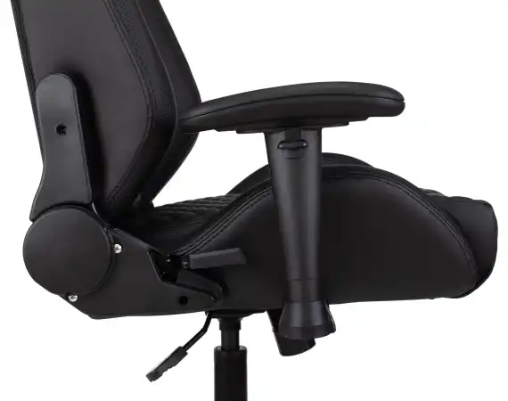 Кресло игровое Knight Neon черный соты экокожа с подголов. крестов. металл