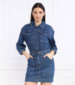 платье eliza mini GUESS - темно-синий(W3RK08 D4WF1)