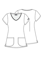 Топ медицинский женский Dickies DK700, единороги, XL
