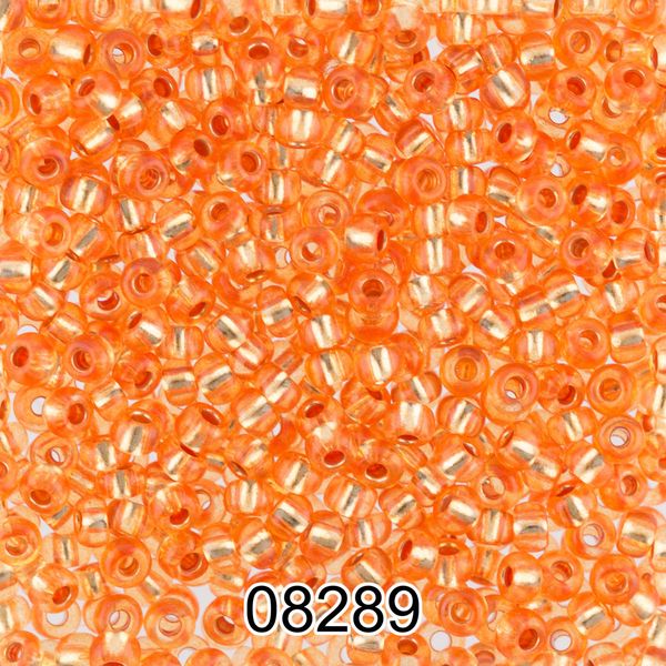 Бисер Preciosa 10/0 (2.3 мм), 500 г, 08289 (Ф389) оранжевый