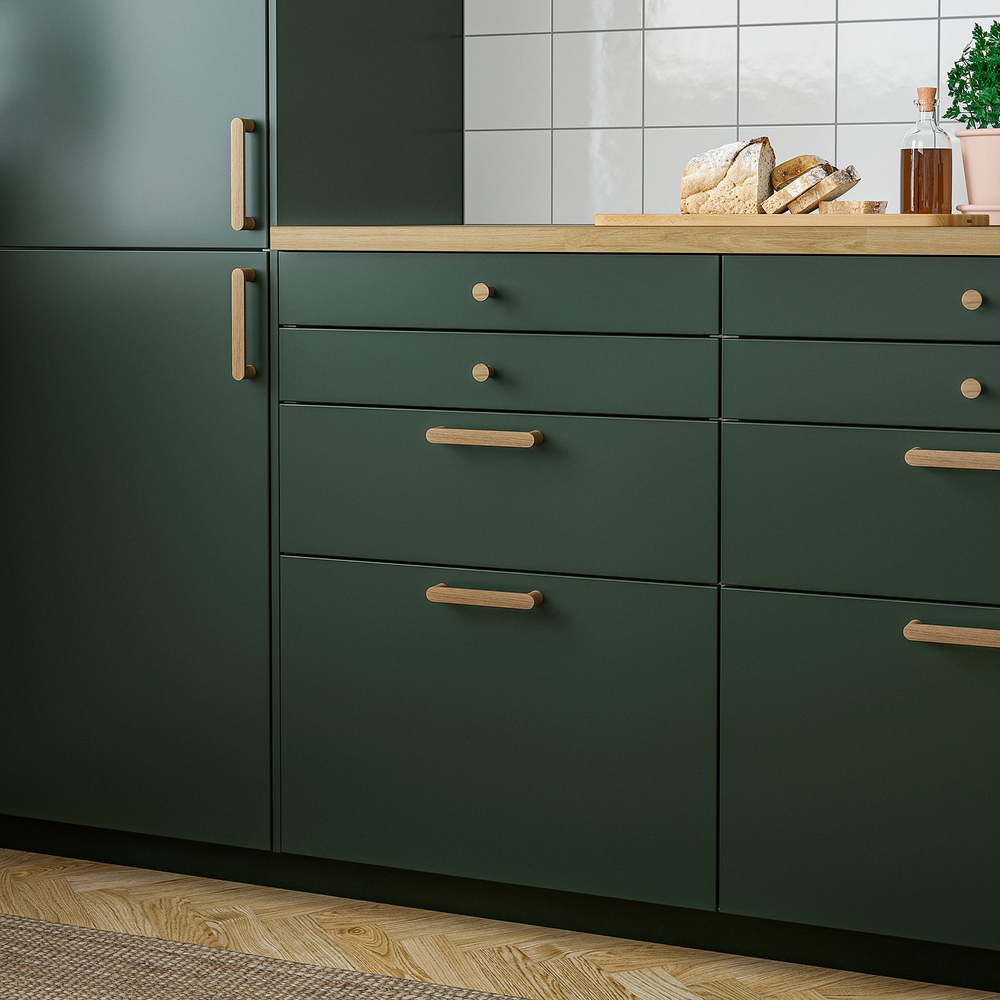 IKEA HAMPHULT  (ИКЕА ХАМПХУЛТ)  -  Ручка-кнопка - дуб 22 мм