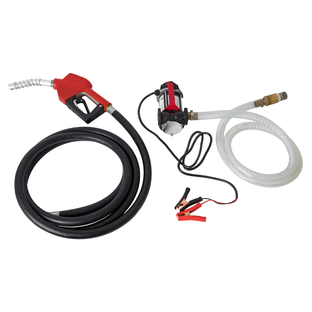 WDK-DYB50HT(24V) Насос перекачки топлива электрический 24В, заправочный раздаточный пистолет, комплект шлангов