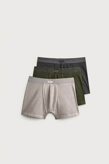 ZARA НАБОР ИЗ ТРЕХ ТРУСОВ-БОКСЕРОВ, РАЗНОЦВЕТНЫЙ