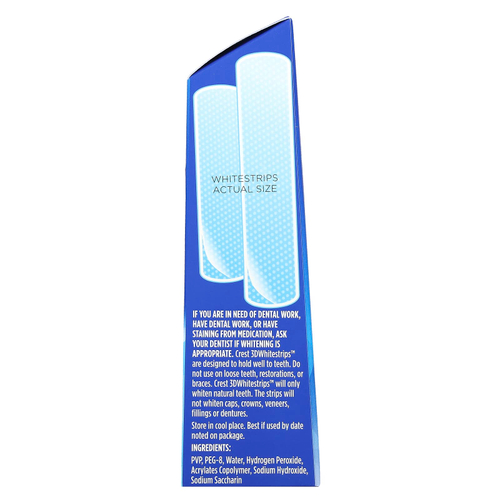 Crest, 3D Whitestrips™, набор для отбеливания зубов, классический, 20 полосок