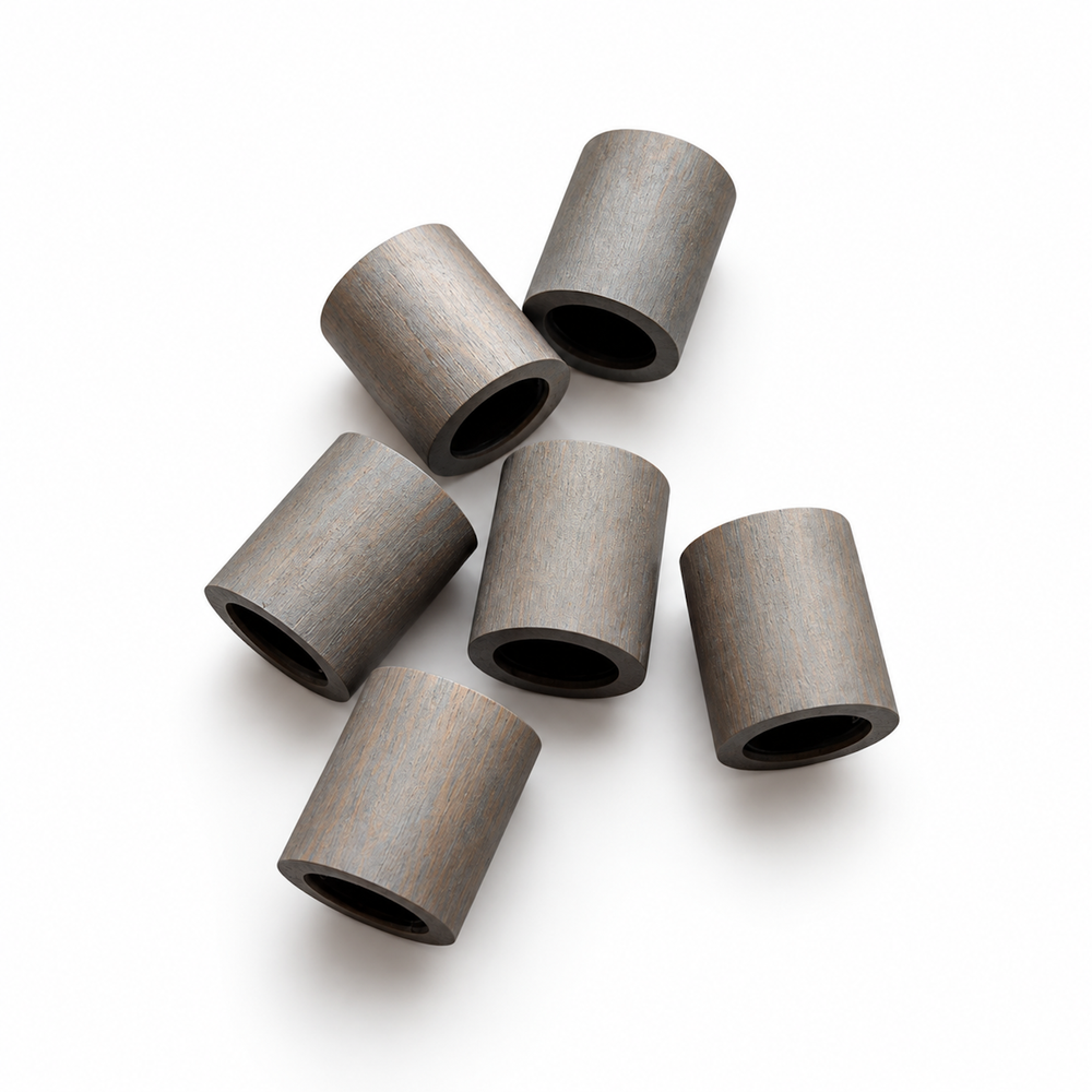НОВИНКА! Колпачок Cylinder 28, дерево, БУК, цвет SILVER CHAMPAGNE, вставка черного цвета