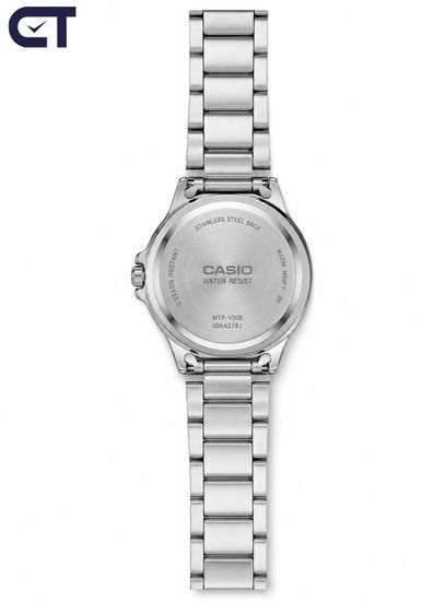 Casio MTP-V300D-1A2 General часы наручные мужские — чёрный циферблат, золотистые детали и три индикатора