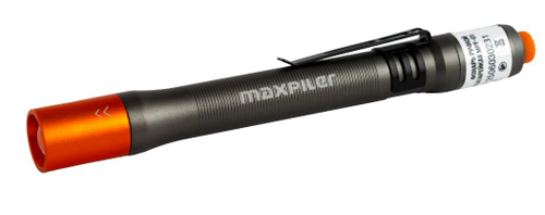 Фонарь ручной на батарейках.  MPF-01 (130/40 Лм, LED, 2хААА, 2 реж, 5-10ч, клипса, фокус.) MX
