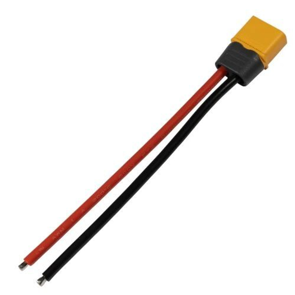 Разъем XT60H-M папа с проводом 10см 14AWG