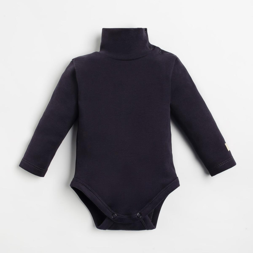 Боди для девочек (водолазка) Крошка Я "BASIC LINE", р. 86-92, т.серый. 9235595
