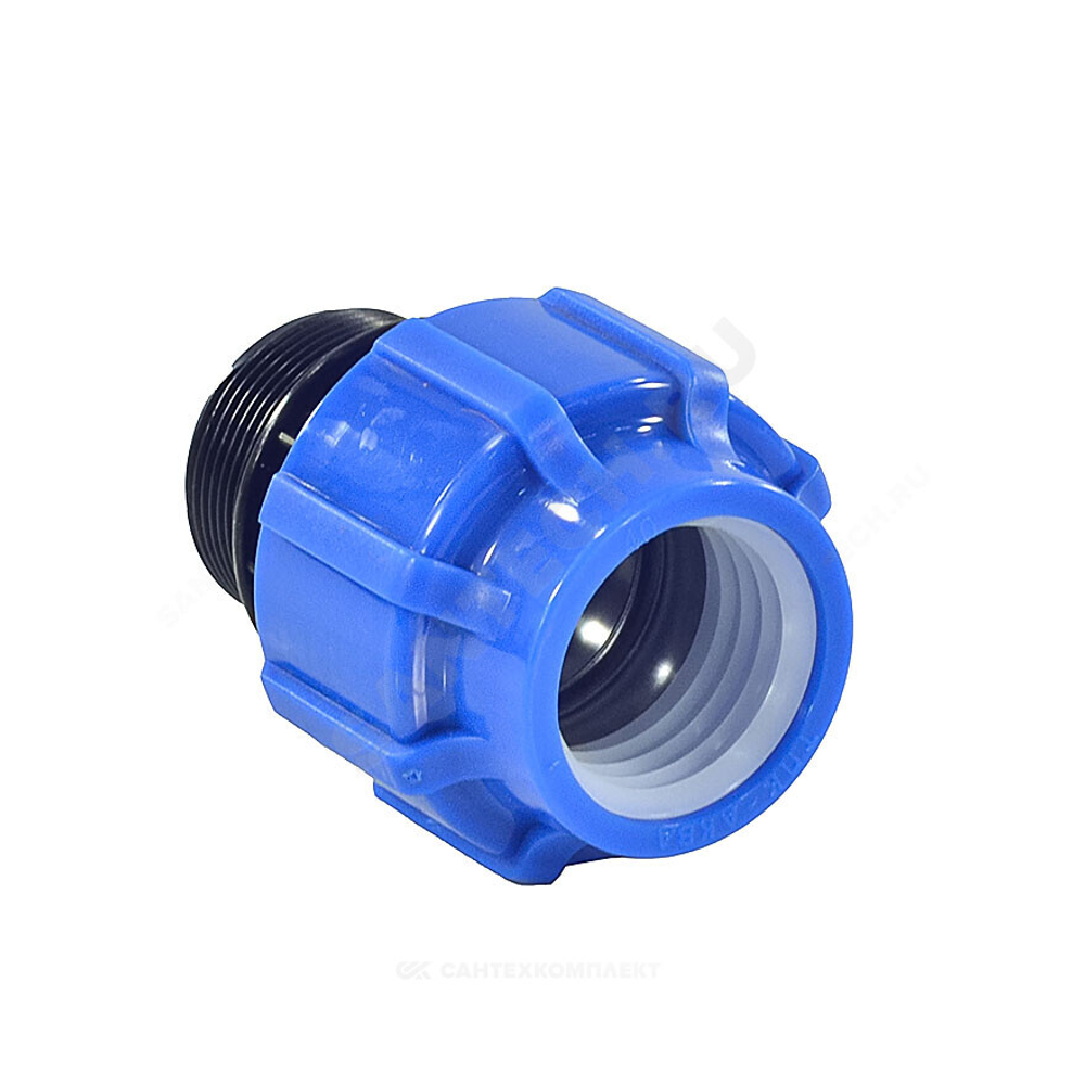 Муфта компрессионная ПЭ Дн 25х1/2" НР Ру16 ТПК-АКВА 53002512
