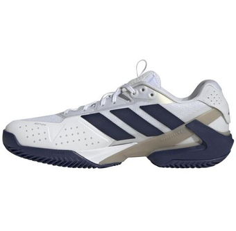 Мужские кроссовки теннисные Adidas Adizero Ubersonic 5 M Clay - cloud white/dark blue