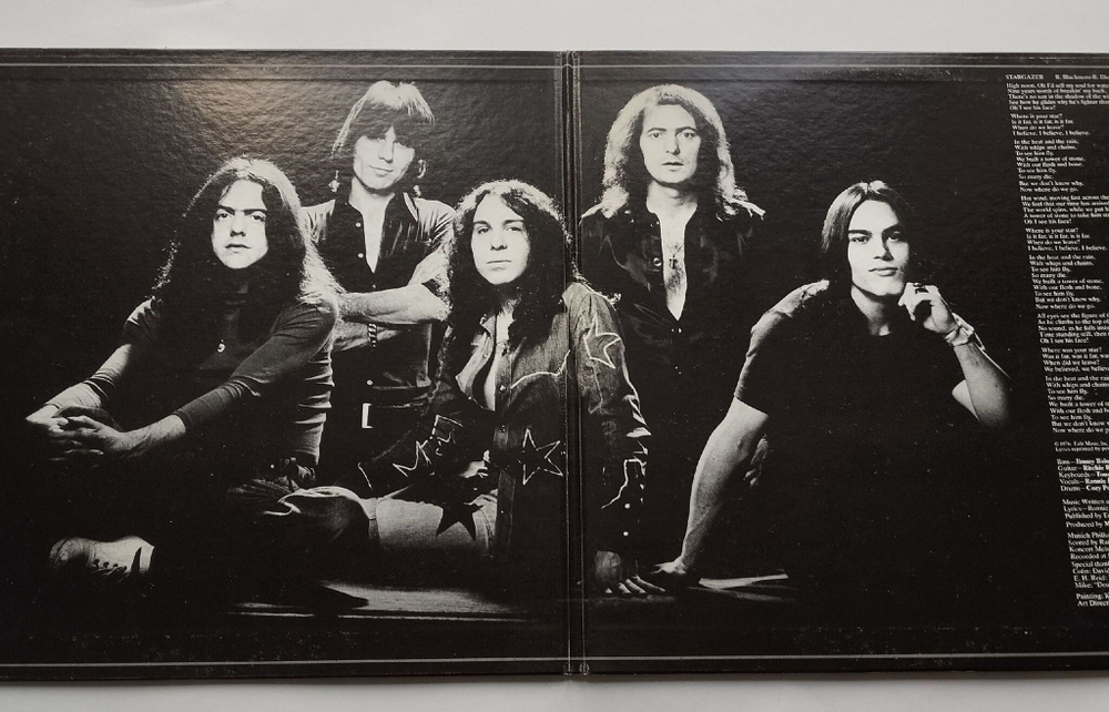 Винтажная виниловая пластинка LP Blackmore's Rainbow Rainbow Rising (Japan 1976) (No Obi) A Light In The Black MWF 1004