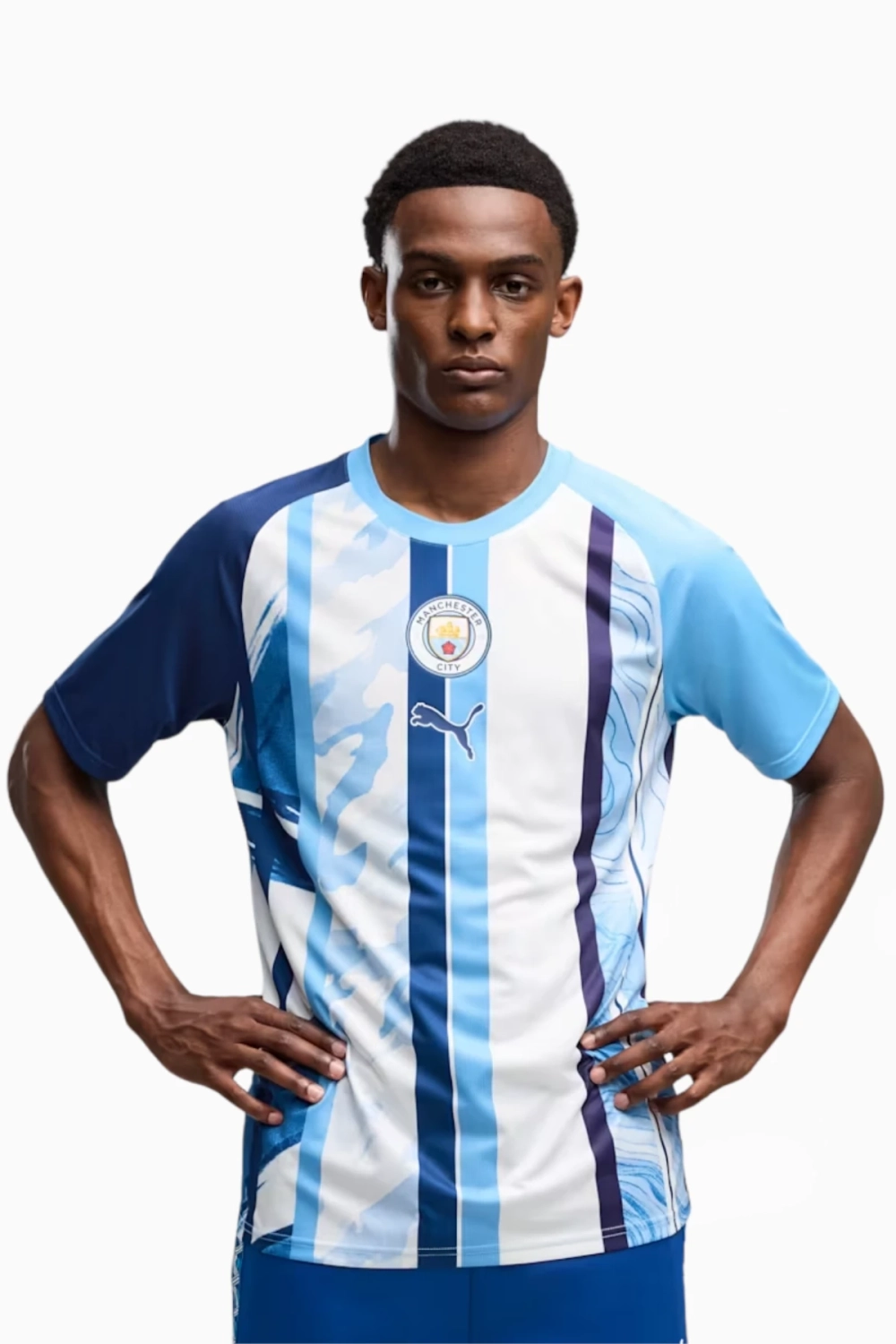 Футболка Puma Manchester City 26/27 Warm-Up - голубой
