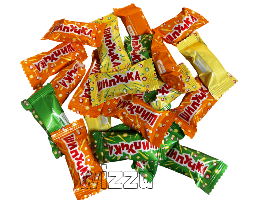 Казиве фруктовая карамель с шипящей начинкой Powder Candy Kaziweh вес