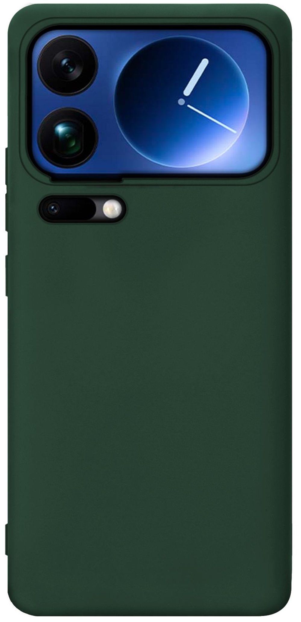 Мягкий Soft Touch чехол из силикона для XIAOMI 17 PRO MAX с бархатной подкладкой