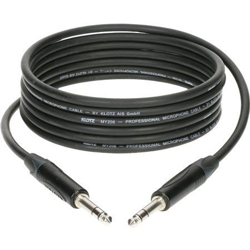 Klotz B4PP1-0300 кабель Jack stereo - Jack stereo, разъёмы Neutrik, 3 м