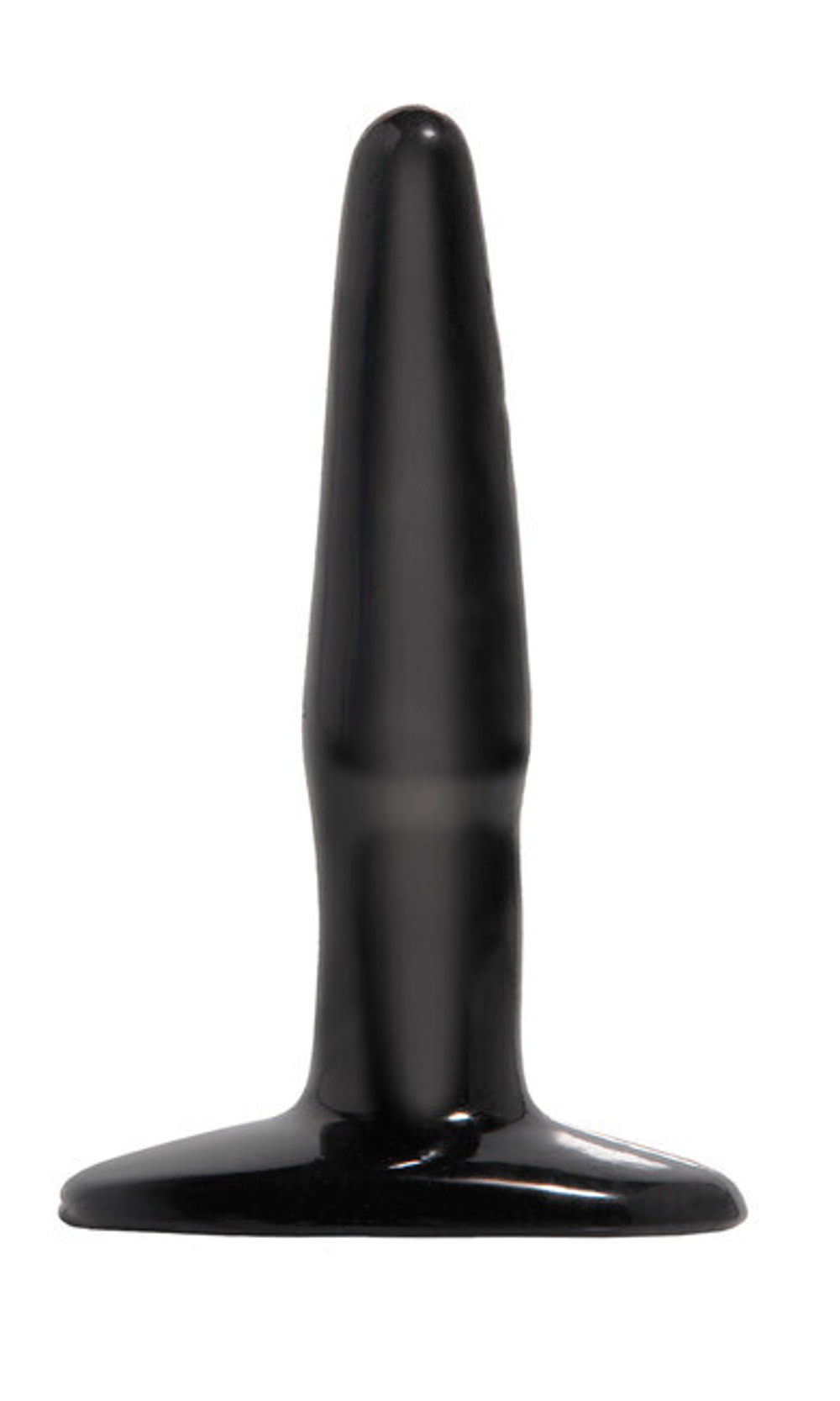 Анальная втулка Basix Rubber Works Mini Butt Plug (Цвет: черный)