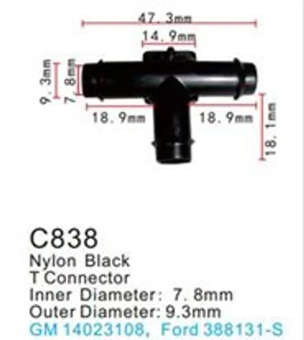 Клипса для крепления внутренней обшивки а/м Форд пластиковая (100шт/уп.) Forsage клипса C0838(Ford)