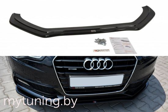 Накладка на бампер передний V.2 для AUDI S5 / A5 8T S-Line (11-...)