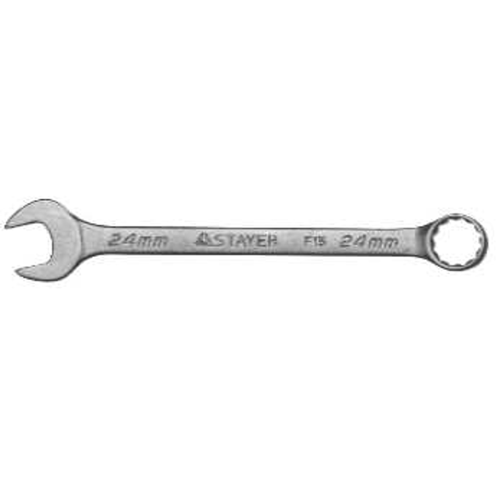 Ключ комбинированный 24 мм хромированный STAYER, 27085-24