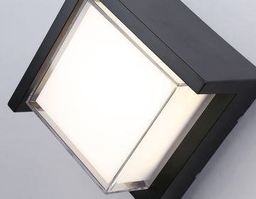Уличный настенный архитектурный светодиодный светильник 12W 4200K ST5233 BK черный Garden Ambrella