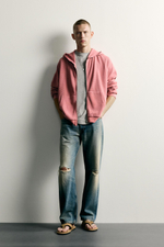 ХУДИ НА МОЛНИИ С ВАФЕЛЬНОЙ ТЕКСТУРОЙ — ZARA · 0526/351