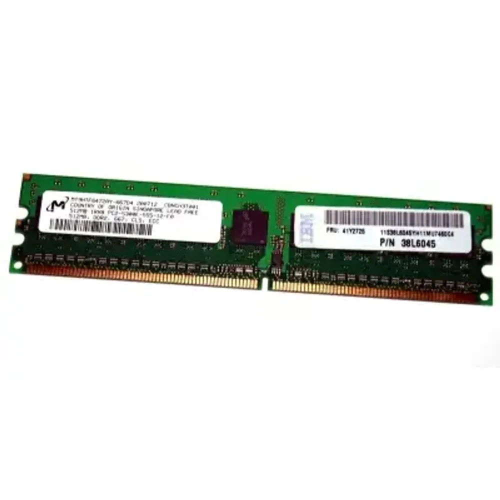 Оперативная память IBM DDR2-400 2х1024Mb Kit REG ECC PC2-3200 38L5915