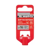 Бур по бетону, 16 x 210 мм, SDS PLUS c крестовой пластиной MATRIX — фото 6