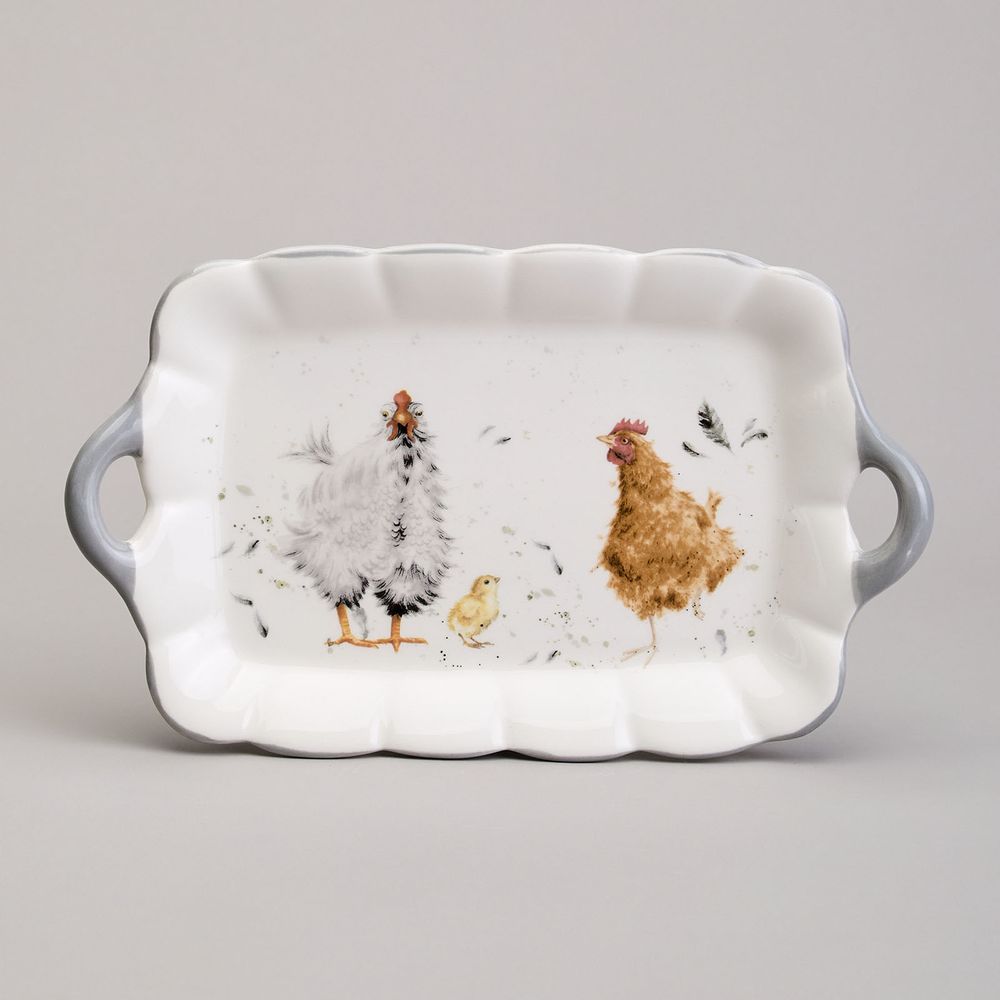 БЛЮДО LEFARD "FUNNY HENS" 23,5*14*2,5 СМ (КОР=36ШТ.)