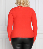 свитер acronimo plus size Persona by Marina Rinaldi - коралловый(1363472)