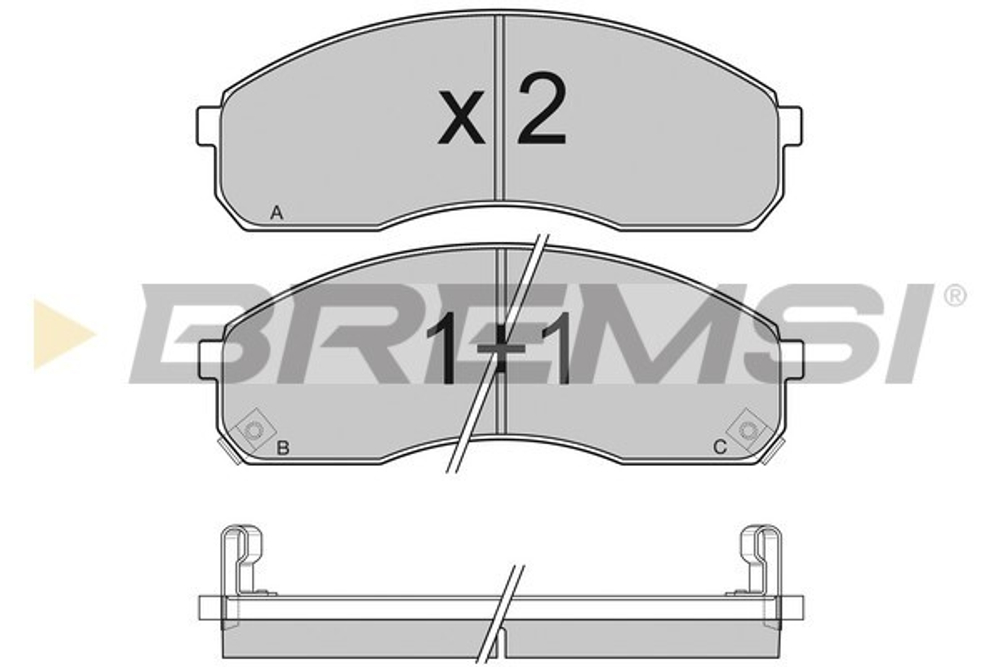 BREMSI - BP3039-BMS - Komplet plocica, disk-kocnica