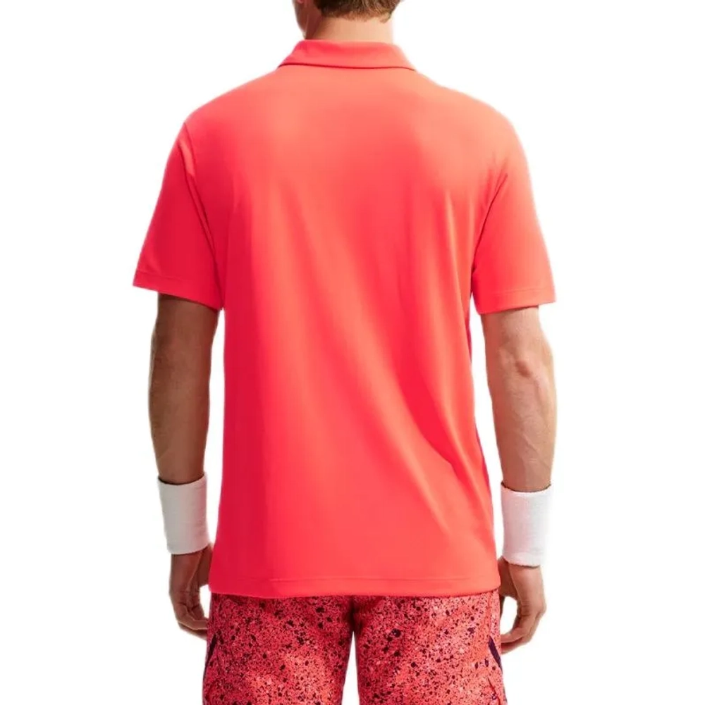 Теннисное поло Nike Court Dri-Fit Solid - bright crimson/black
