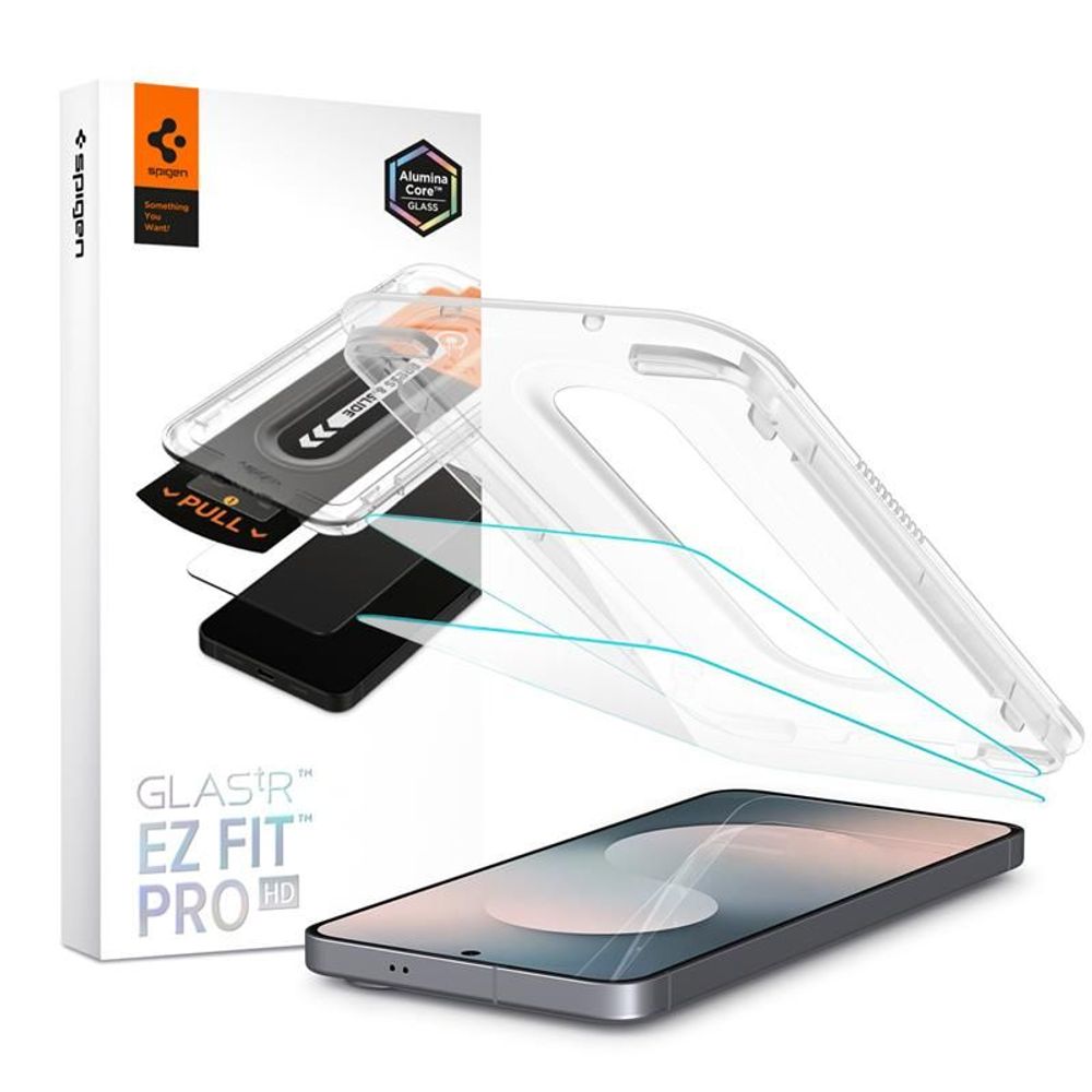 Защитное стекло Spigen Glas.tR EZ Fit Pro 2 шт. для Galaxy S25 FE Clear