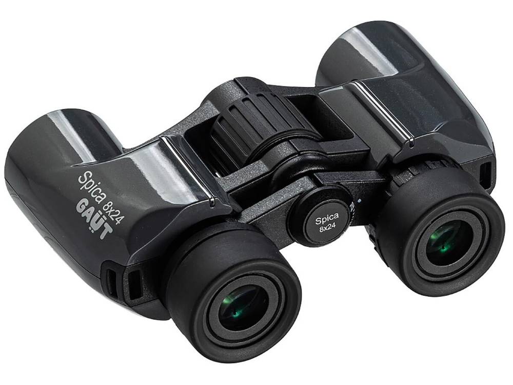 Бинокль GAUT Spica 8x24, Porro-призмы BaK-4, цвет - серый, 377г