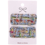 Зажимы для волос 2шт «New collection - Marina», микс 6 цветов, 6*2см