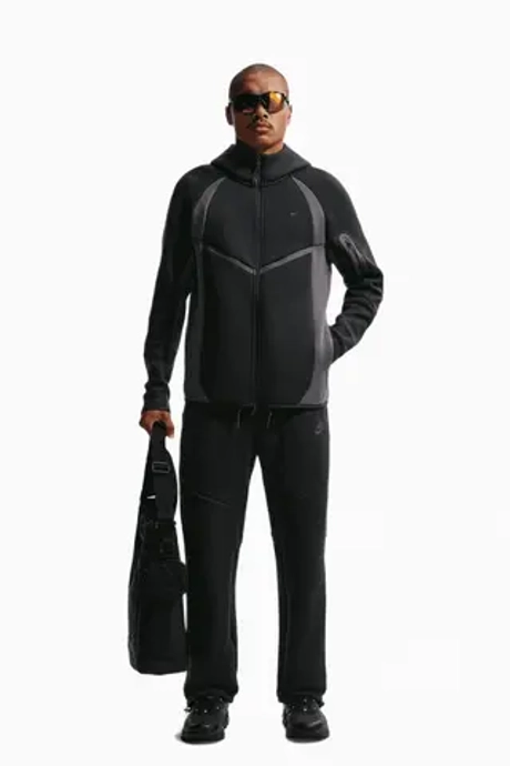 Кофта Nike Tech Fleece Hoodie Windrunner Full-Zip - черный