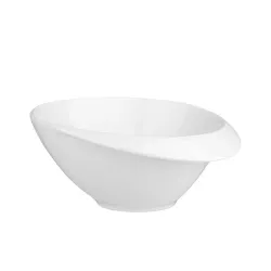 Салатник 350 мл 15*13,5 см h7 см емкость для закусок Oyster белый фарфор P.L. [8]