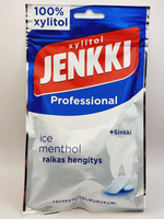 Жевательная резинка Jenkki Professional Ice Menthol с ментолом, цинком и ксилитом, 90 г (из Финляндии)