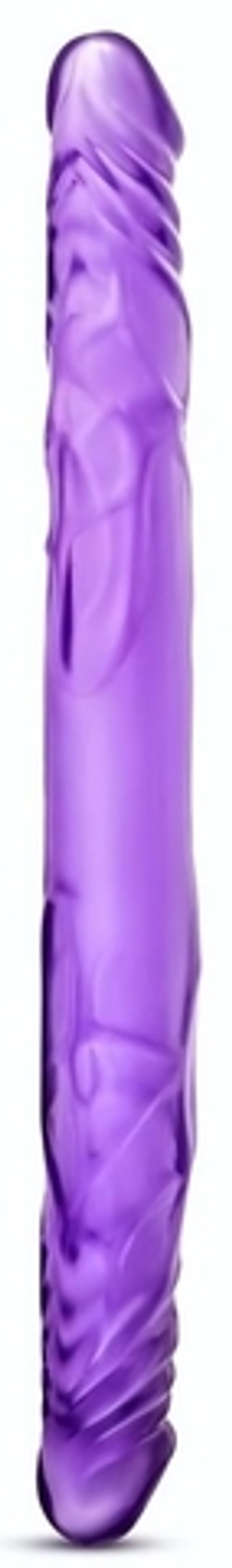 Фиолетовый двусторонний фаллоимитатор 14 Inch Double Dildo - 35 см. (Цвет: фиолетовый)