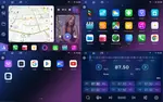 Магнитола для Subaru Legacy 4, Outback 3 2003-2009 (взамен верхнего бардачка) - FarCar S500+TS105 монитор 13" 2K QLED на Android 14, Быстрая, CarPlay, 4G SIM-слот