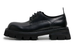 Viplander Top Grain Cow Leather Platform Shoes Men"s Black