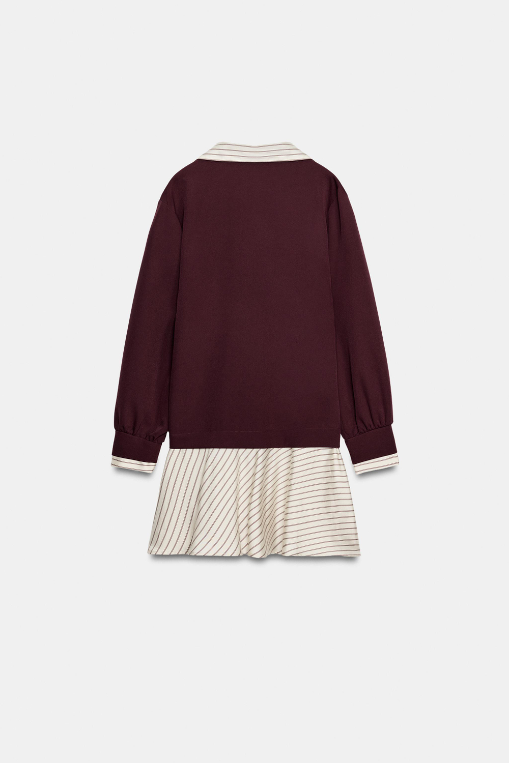КОРОТКОЕ КОМБИНИРОВАННОЕ ПЛАТЬЕ НА МОЛНИИ — ZARA